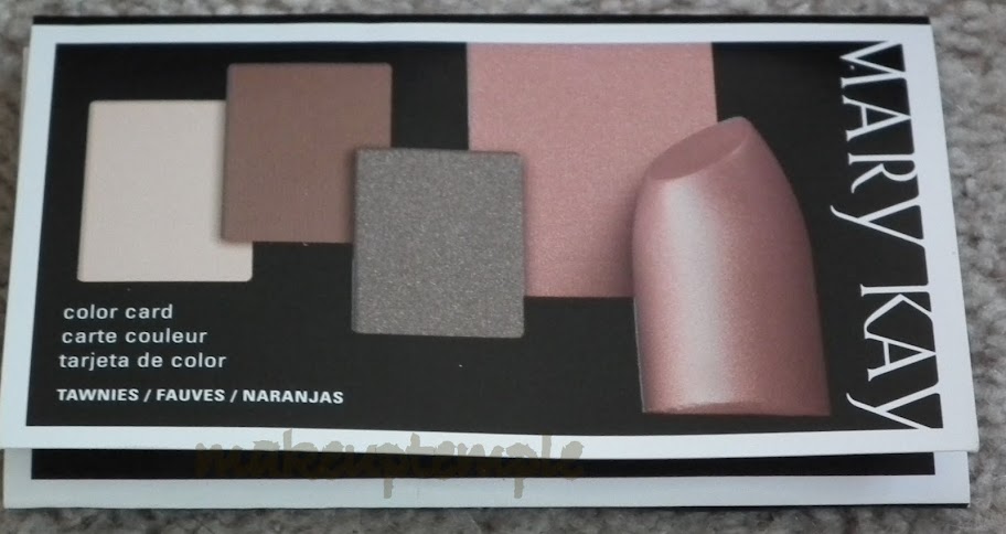 Mary Kay Colour Chart Tawnies Swatches.