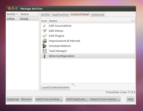Codeweaver CrossOver su Ubuntu