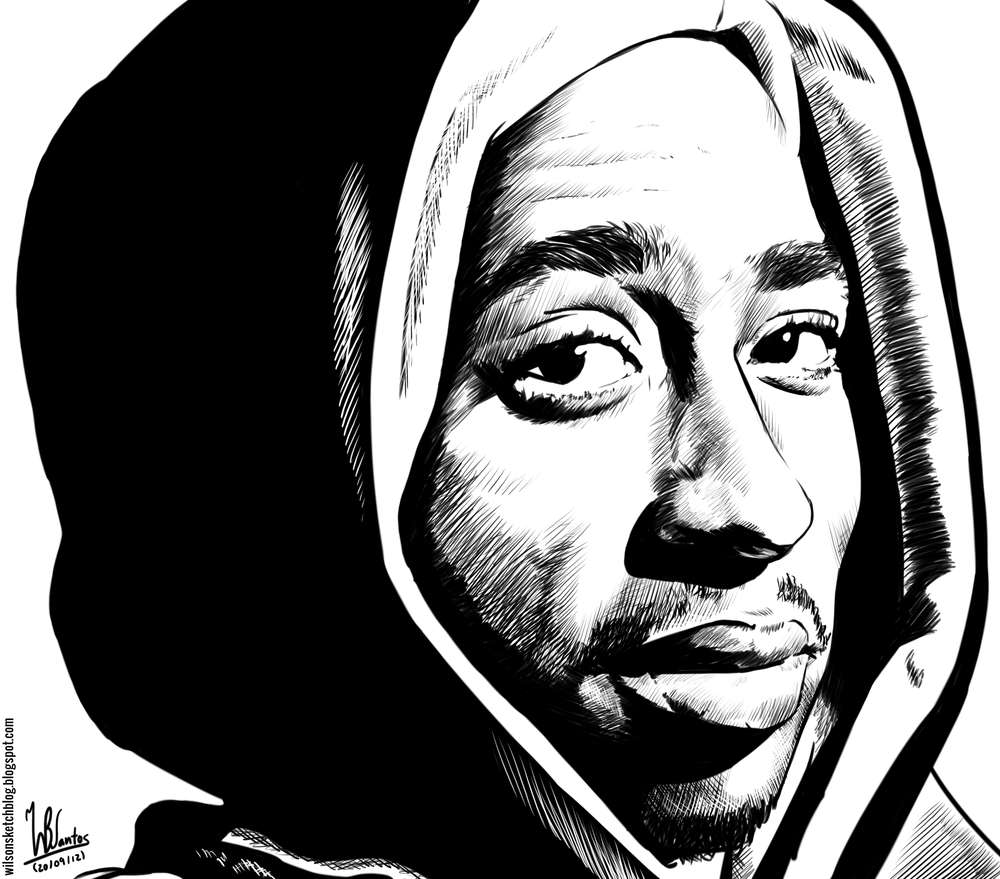 2Pac (Ink drawing)