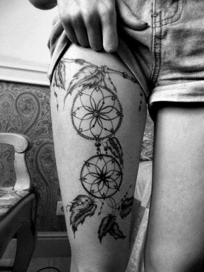 tattoo on the leg