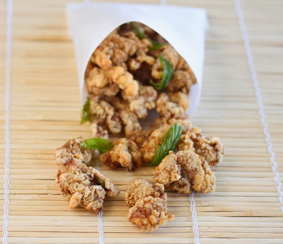 pieces of Taiwanese popcorn chicken