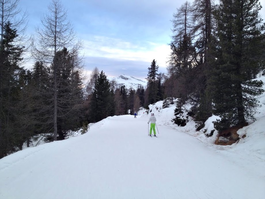 Доломиты: Кронплатц, Альта Бадия, Корти́на-д'Ампе́ццо. Горные лыжи.  Январь 2013