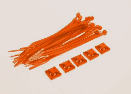  mod/smart 4in. Tie Wrap Kit- UV Brite Orange