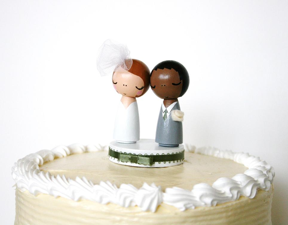 beat & rubbish Mini Wedding Cake Toppers