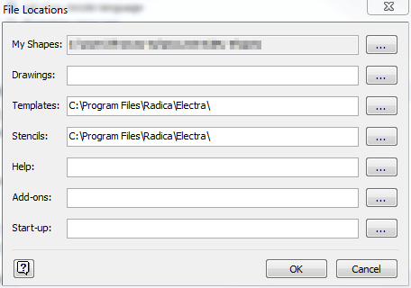 Visio Template and Stencil File Paths