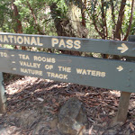 Sign at int of National pass and Valley of the waters (93955)