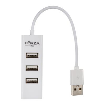 FORZA USB-хаб, 4xUSB2.0, USB штекер, пластик, арт.№ 405-026