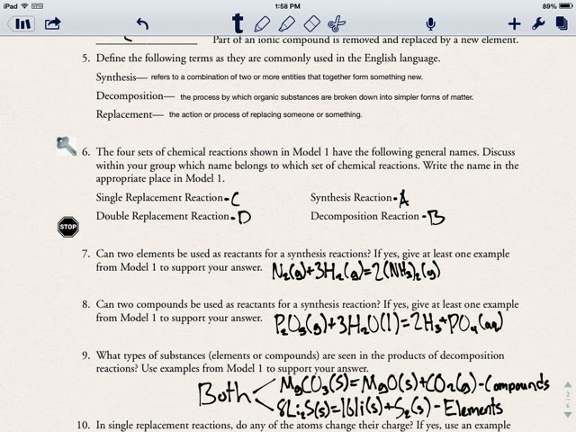 Kennedychem Types Of Chemical Reactions Types Of Chemical Reactions