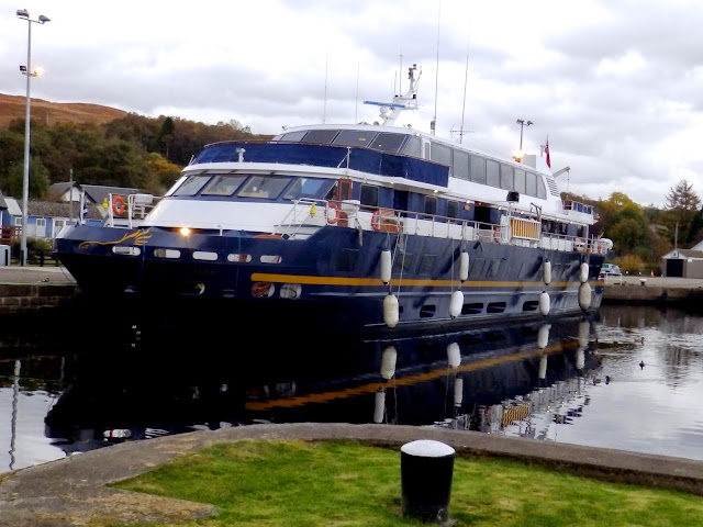 Our Cruise Ship Lord of the Glens on the Caledonian Canal