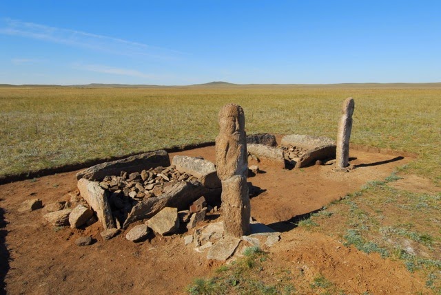 Kumai archaeological complex in central Kazakhstan - a sacred place for nomads through the ages. From  An Illustrated History of Kazakhstan: Asia's Heartland in Context