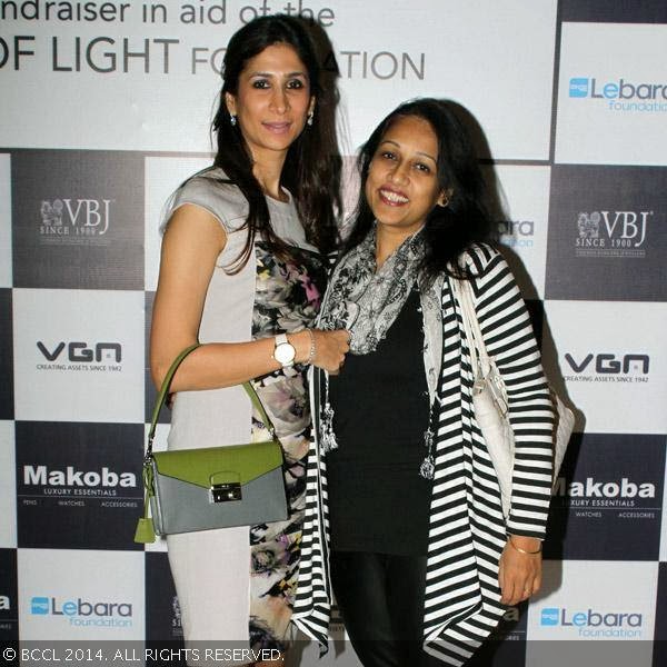 Jharna and Indiranee pose together during an art auction after party, organised by Madras Round Table, held at Hotel Hyatt.