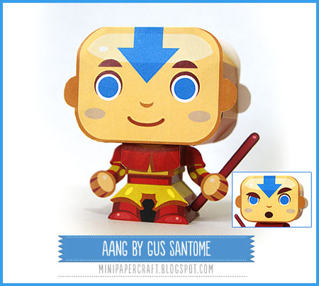 Avatar Mini Aang Paper Toy