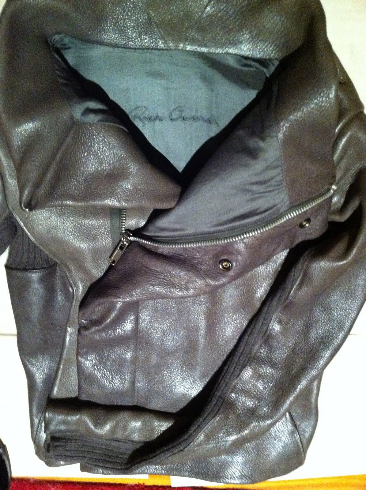 Ms. Louisa: Due Diligence on Rick Owens leather jacket