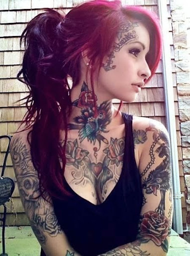 tattooed girl