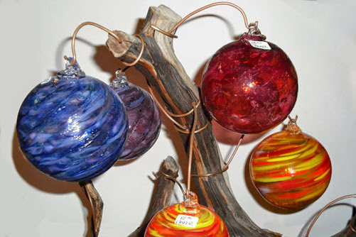 Glass ornamental balls