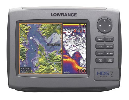 Lowrance HDS-7 7-Inch Waterproof Marine GPS and Chartplotter with 83/200kHz transducer (Insight USA Maps)