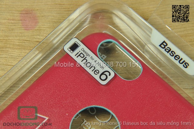 Ốp lưng iPhone 6 Baseus bọc da siêu mỏng 1mm