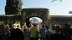 The path towards the Hagia Sophia from the Blue Mosque The path towards the Hagia Sophia from the Blue Mosque