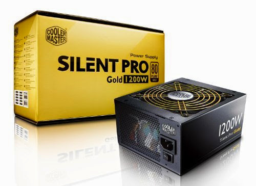  Cooler Master Silent Pro Gold 1200W 80 PLUS Gold Power Supply with Modular Cables (RSC00-80GAD3-US)