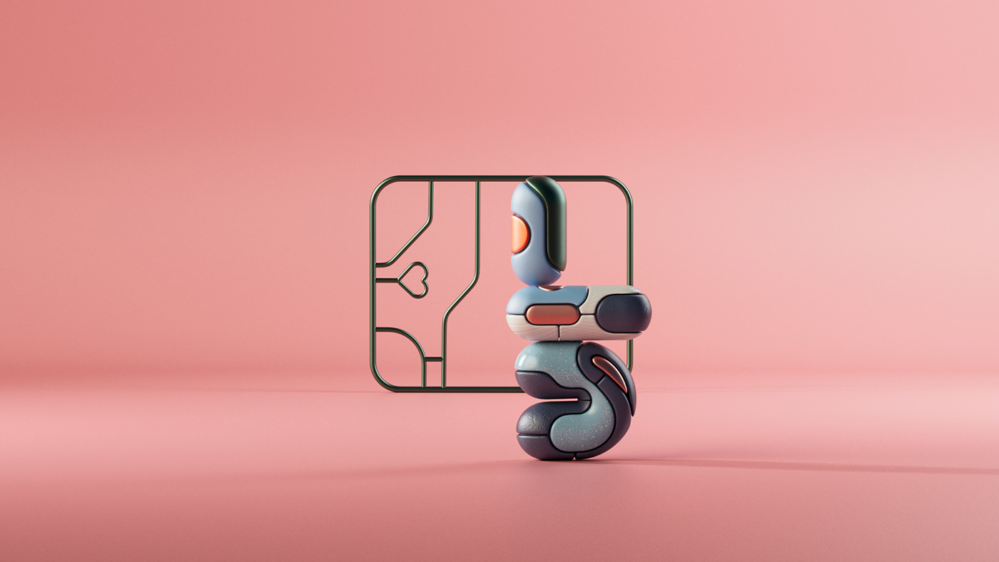 3D abstract c4d CGI characters cinema4d contemporary modern redshift sculpture