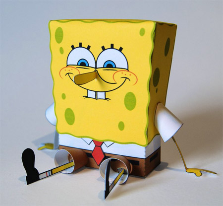 SpongeBob Paper Toy