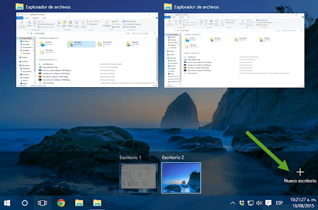 Huelga niebla Maldito Como Usar los escritorios virtuales de Windows 10 | Vista de Tareas |  PCWebtips