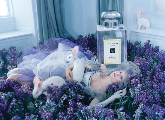 Jo Malone "Wild Bluebell" Fragrance, campaña otoño invierno 2011