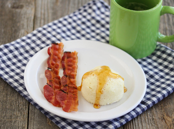 photo of bacon and Pancake Mug Cake