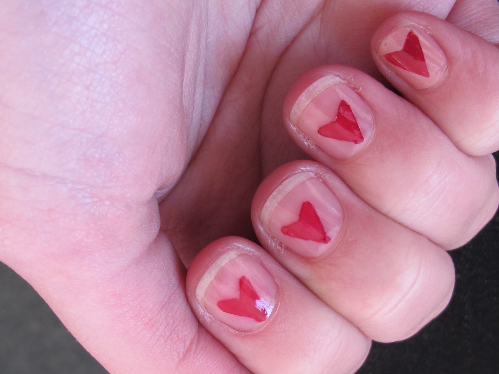 heart on nails