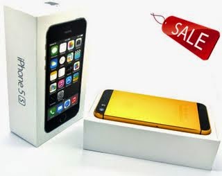 Apple Iphone 5s - 16gb 24k Gold Plated/ Gold and Black/ Verizon - Factory Unlocked/ International