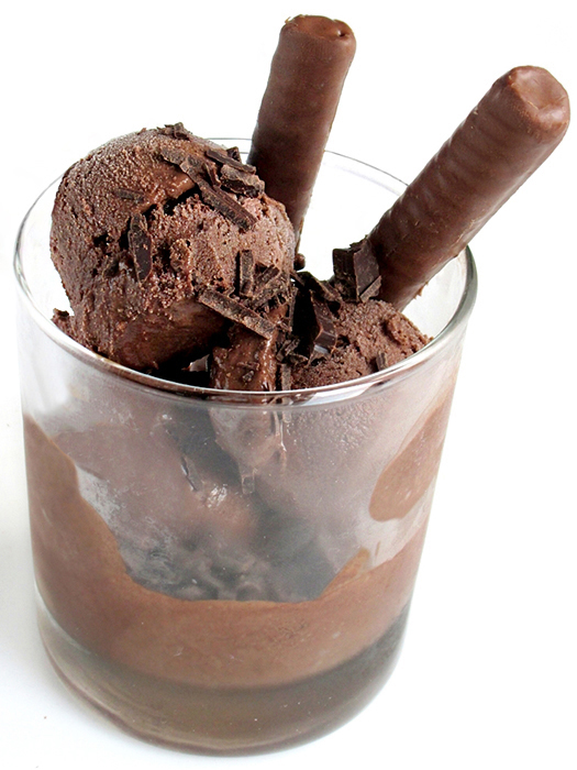 Dark chocolate egg-free ice cream recipe tinascookings.blogspot.com