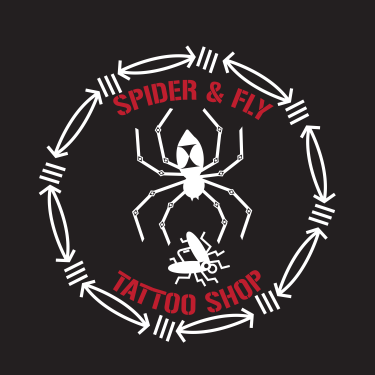 Spider and Fly Tattoo Shop logo