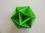 Icosahedral Skeleton from Pg 54-55 of Miyuki Kawamura's "Polyhedron Origami for Beginners"