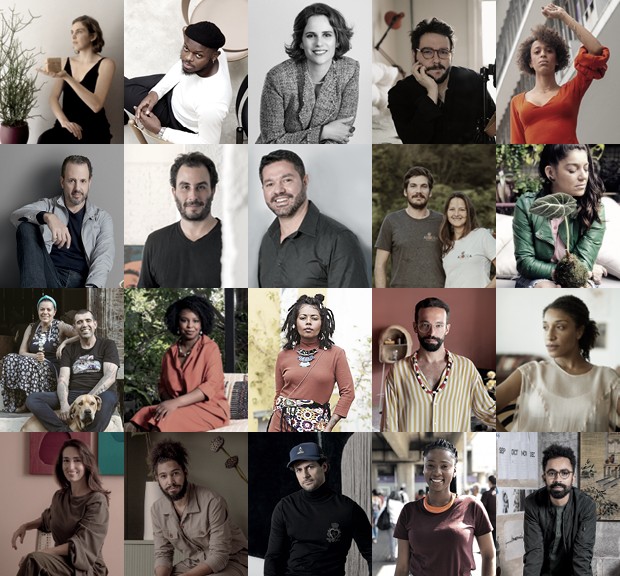 Mosaico com palestrantes do Casa Vogue Experience 2021