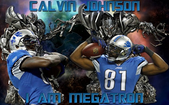 Calvin Johnson "I Am Megatron" Detroit Lions Wallpaper