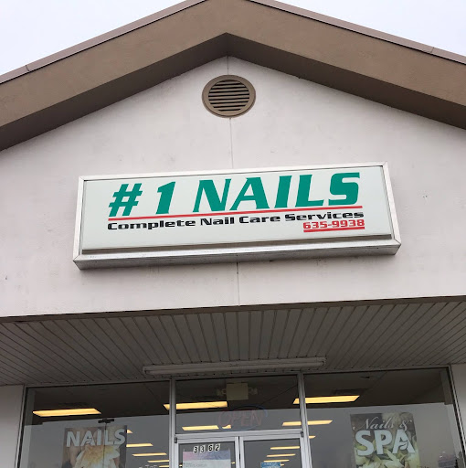 Number 1 Nails logo