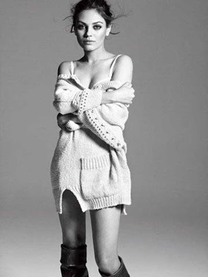 Mila Kunis, blanco y negro
