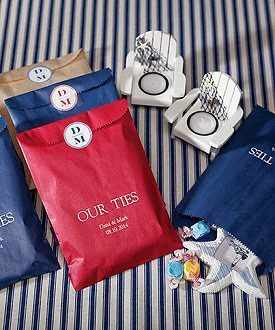  Flat Pocket Style Goodie Bag - Dark Chocolate Brown