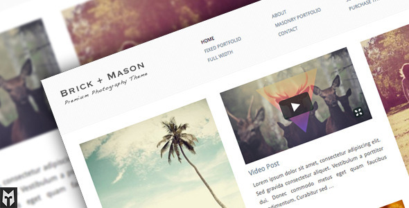 Themeforest Brick + Mason: Premium Photography and Blog Theme v1.0 Themeforest Brick + Mason: Premium Photography and Blog Theme v1.0
