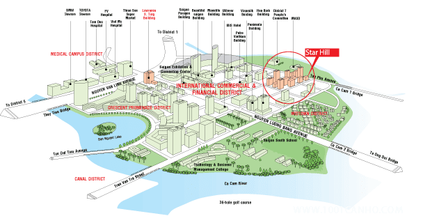 Căn hộ Star Hill Phú Mỹ Hưng, Quận 7 vi tri Căn hộ Star Hill Phú Mỹ Hưng, Quận 7