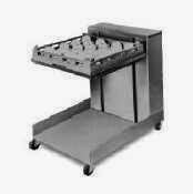  APW Wyott Lowerator Open Mobile Cantilever Glass and Tray Dispenser, 20 x 20 inch Tray Size -- 1 each.
