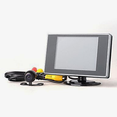  Car CMOS Rearview Camera With 3.5 Inch Monitor - Night Vision Support