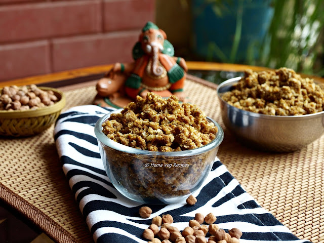 Kadale Kalu Panchakajjaya or Chickpeas Prasadam