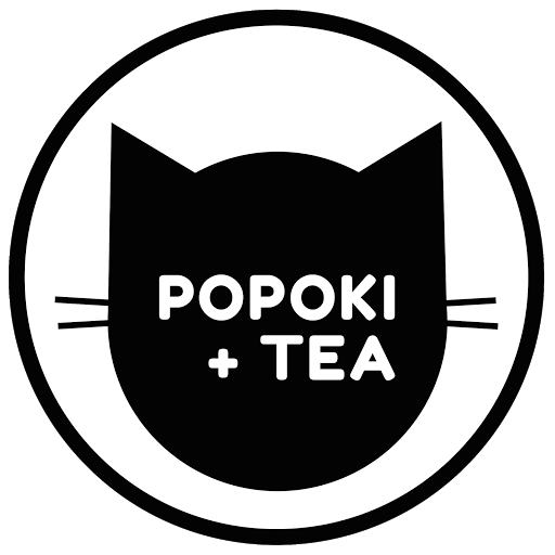Popoki + Tea Cat Cafe logo