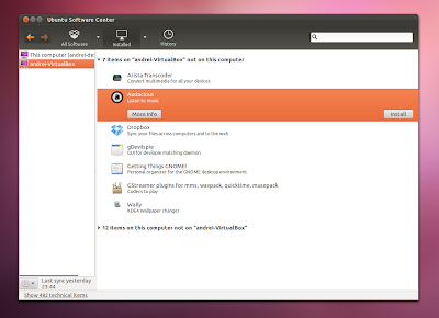 Ubuntu 11.10 sync aps between computers
