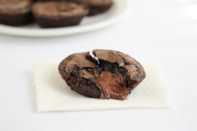 photo of a Nutella lava brownie