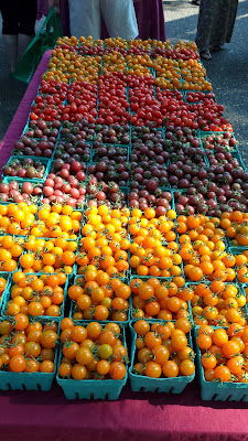Portland Farmers Market PSU Rainbow of cherry Tomatoes