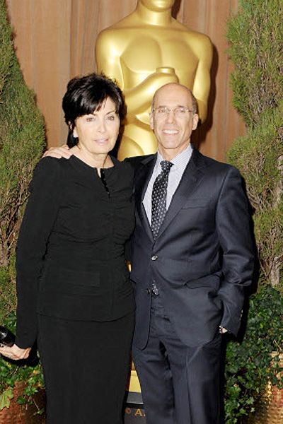 CEO DreamWorks Animation Jeffrey Katzenberg (R) and Marilyn Katzenberg during the 85th Academy Awards Nominations Luncheon at The Beverly Hilton Hotel in Beverly Hills, California, on February 4, 2013. <br /> 