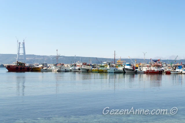 Poyrazköy limanındaki balıkçı tekneleri, İstanbul Boğazı