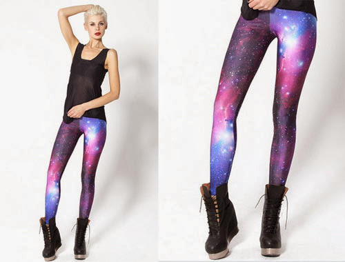 Inspiração: legging estampada - galaxy